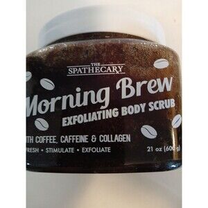The SpatheCary Morning Brew Coffee Exfoliating Body Scrub 21oz Sealed
